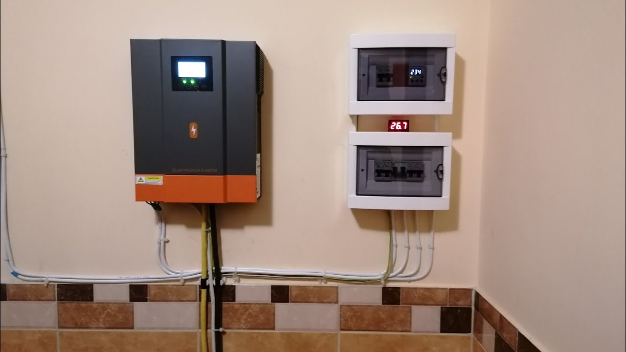 Гібридний інвертор PowMr POW-HVM3.2H-24V-N в ролі ДБЖ для дому.Монтаж,підключення,запуск в роботу