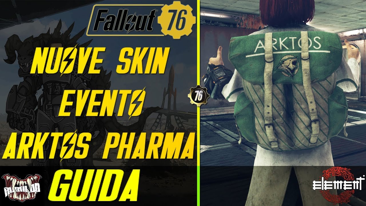 Fallout 76 [GUIDA] Nuove Skin GRATUITE - Zaino Arktos Pharma e Camice da Scienziato! ITA