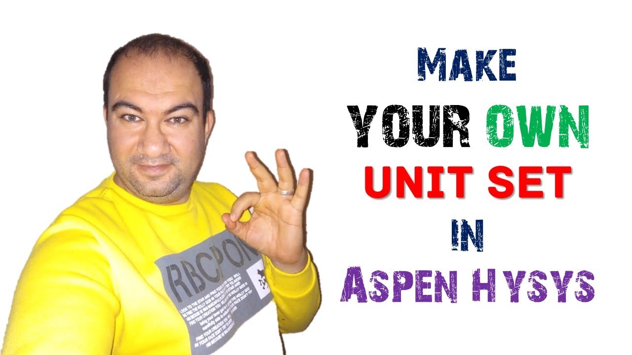 Make your own unit set in Aspen Hysys (V.14)