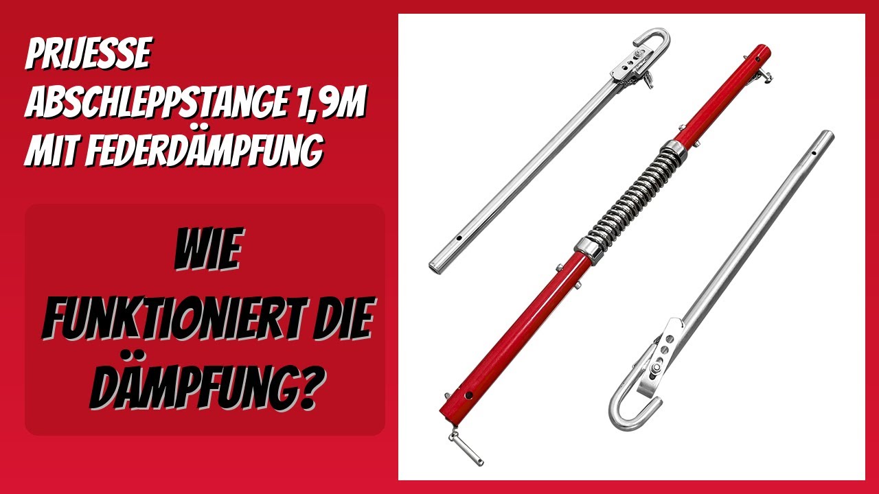 BEWERTUNG (2026): PRIJESSE Abschleppstange 1,9m mit Federd&auml;mpfung. Infos