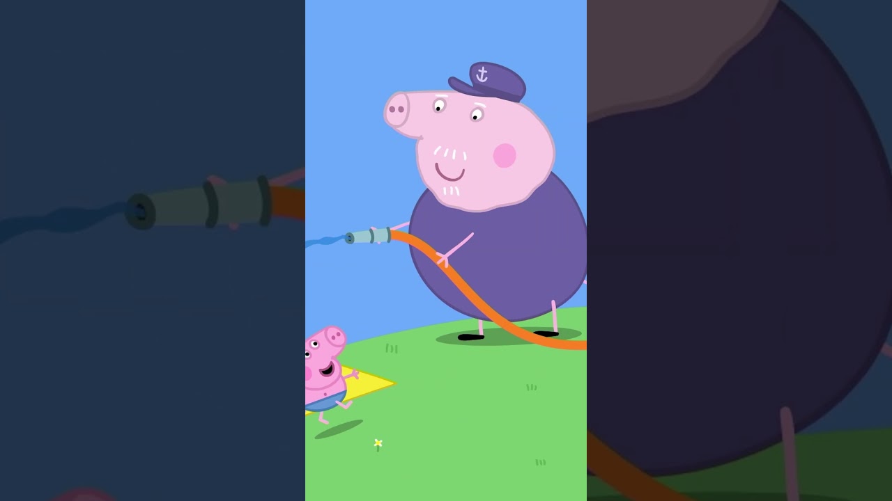Grandpa Pig's Water Slide #shorts #peppapig