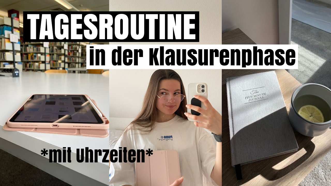 Mein Tagesablauf in der Klausurenphase (Psychologie Studium) 📚