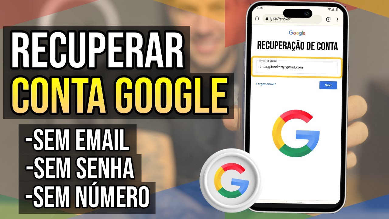 Como RECUPERAR sua conta do Google em 2026 (SEM EMAIL, SEM SENHA E SEM N&Uacute;MERO)