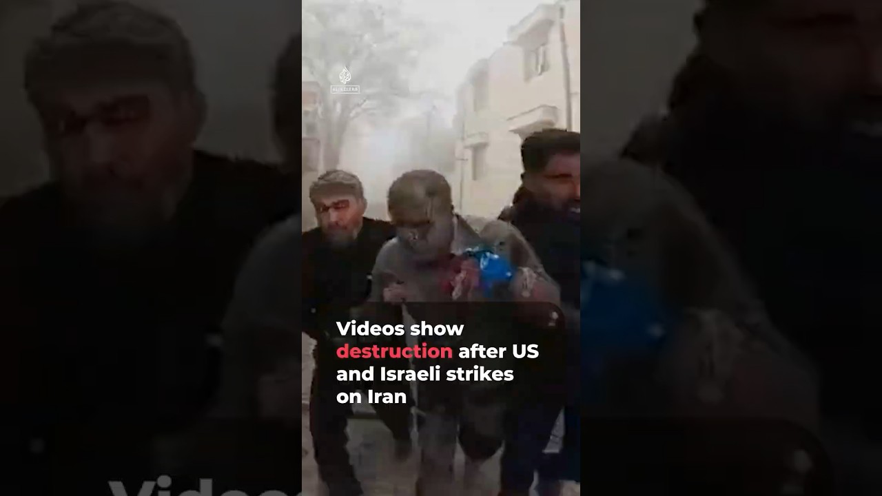 Videos show destruction after US and Israeli strikes on Iran | AJ #shorts