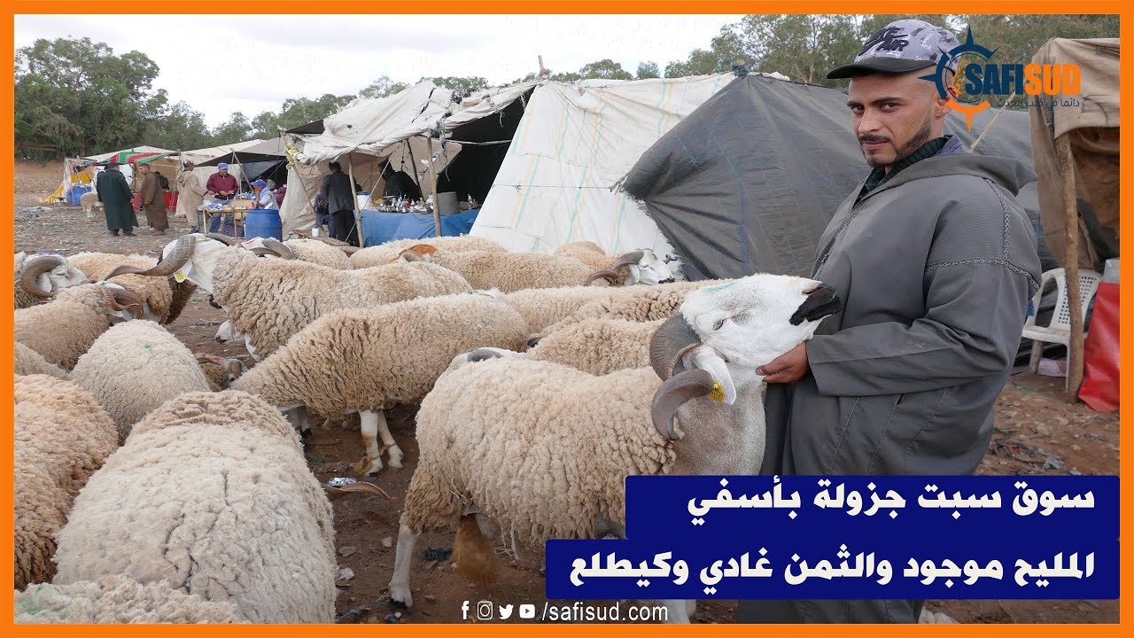 من السوق الاسبوعي سبت جزولة المليح موجود والثمن غادي وكيطلع ..