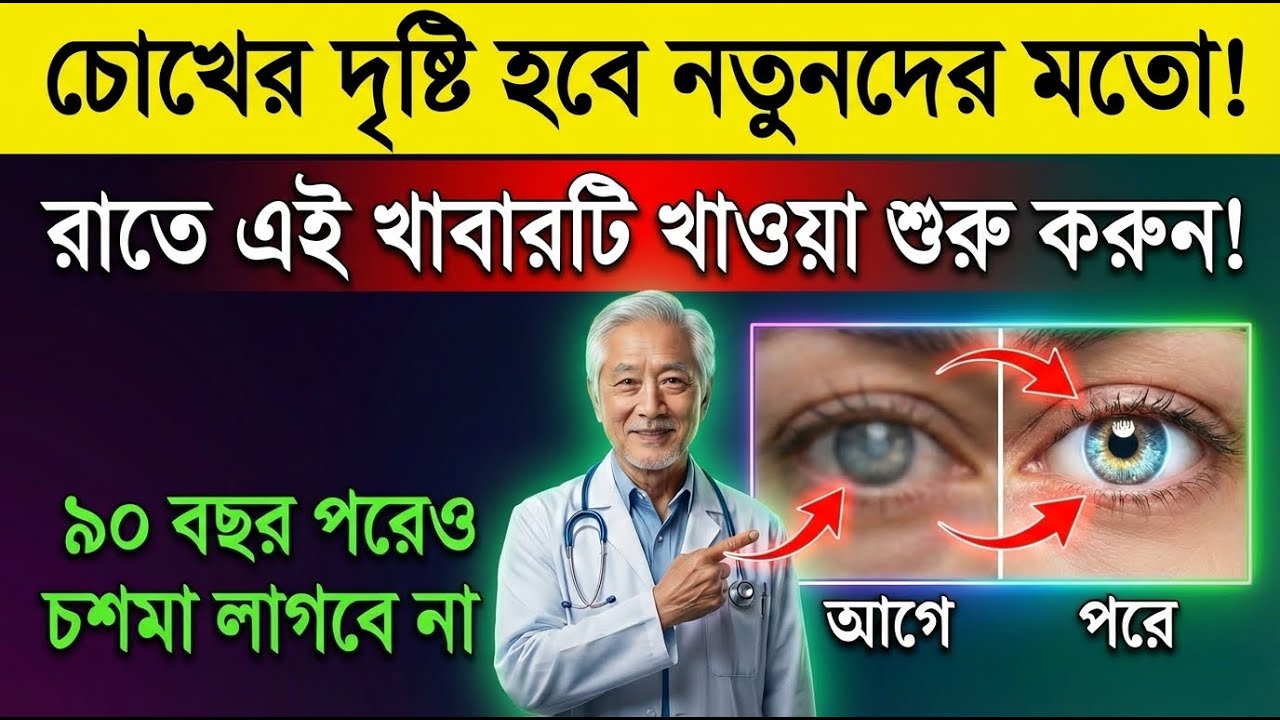 প্রাকৃতিকভাবে চোখের আর্দ্রতা ও রেটিনা স্বাস্থ্য ফিরে পাওয়ার উপায়Improve Eyesight Naturally After60