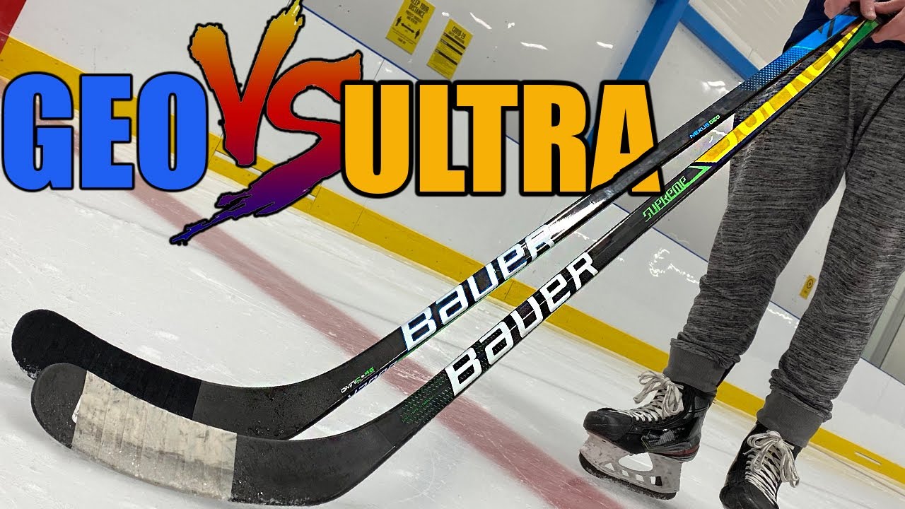 Bauer Nexus GEO vs Supreme Ultrasonic Hockey Stick Review - Which stick is *better* Trick Question