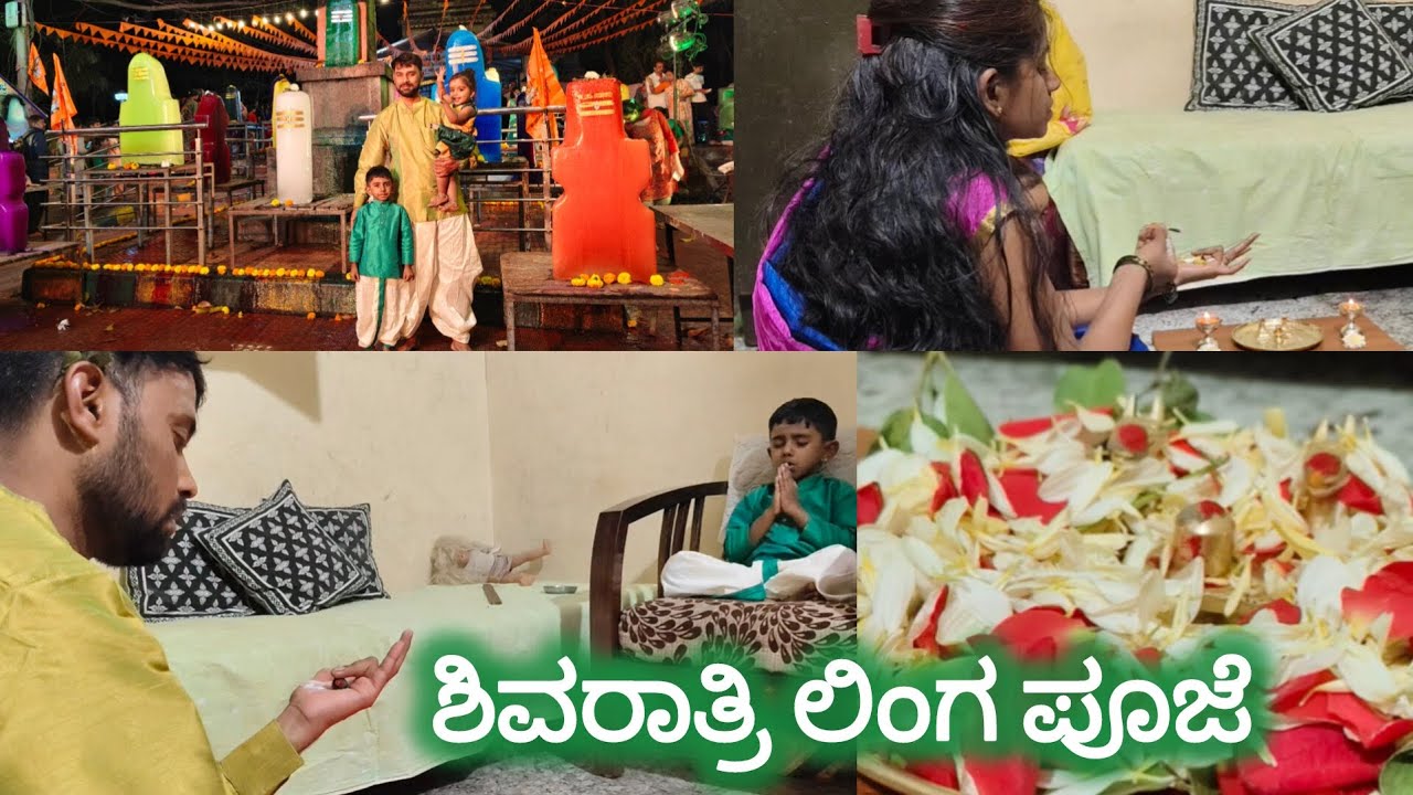 ಶಿವರಾತ್ರಿ ಲಿಂಗ ಪೂಜೆ ಅಭಿಷೇಕ#ಕನ್ನಡ#subscribemychannel  #indianfestival #viralvideo #shivrathri 