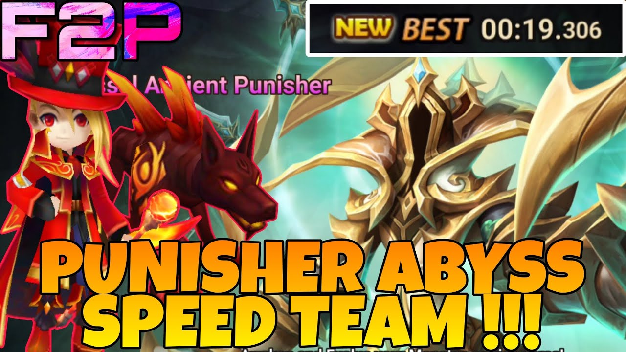 19 СЕК. НОВОЕ ЛУЧШЕЕ ВРЕМЯ С ДЖИНОМ И СИКОМ! PUNISHER ABYSS HARD / PCAH SPEED TEAM - SUMMONERS WAR