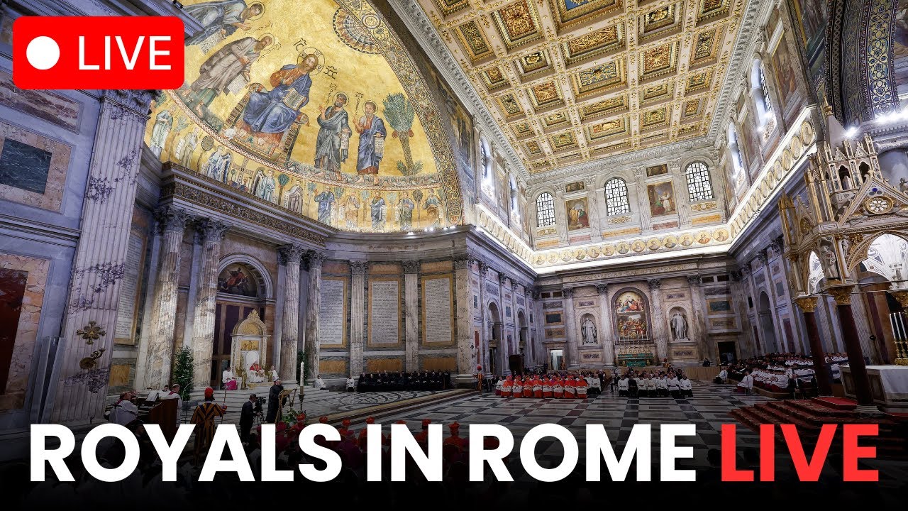 🔴 LIVE: Royals Visit Rome &ndash; King Charles at St. Paul Outside the Walls Basilica