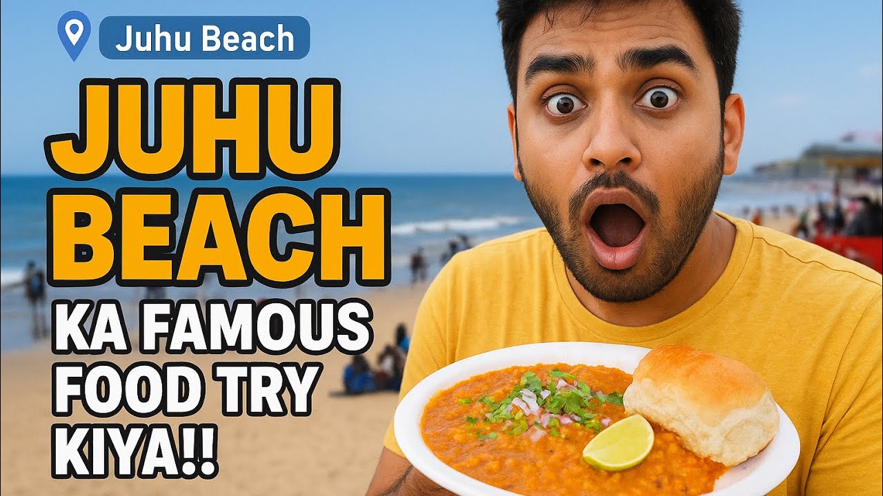 Juhu Beach Street Food Review🍴| Mumbai Ka Famous Juhu Chowpatty Food Try Kiya!