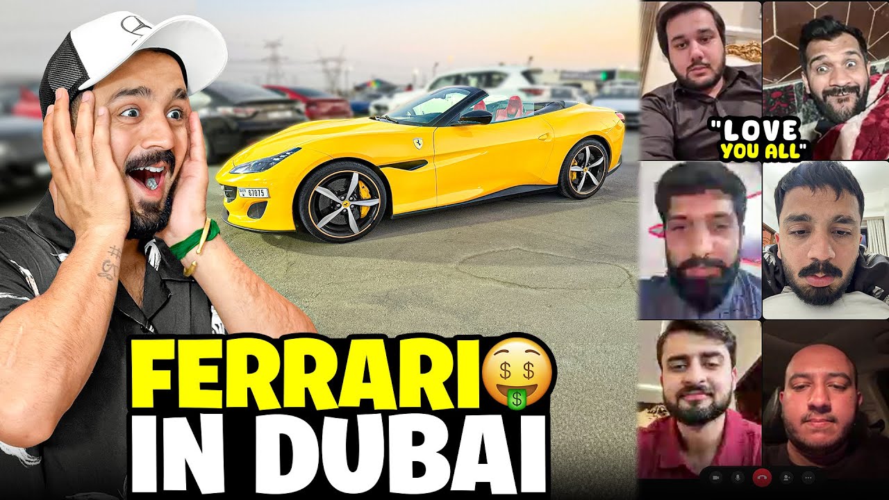 New ferrari in Dubai😱Mood Got fresh by special Video Call😍