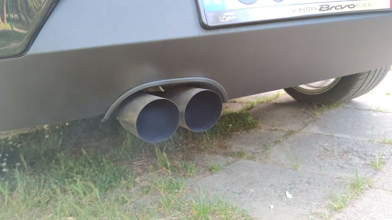 Fiat Bravo 1.4 T-Jet Sport 150hp - dźwięk bez końcowego tłumika / exhaust sound