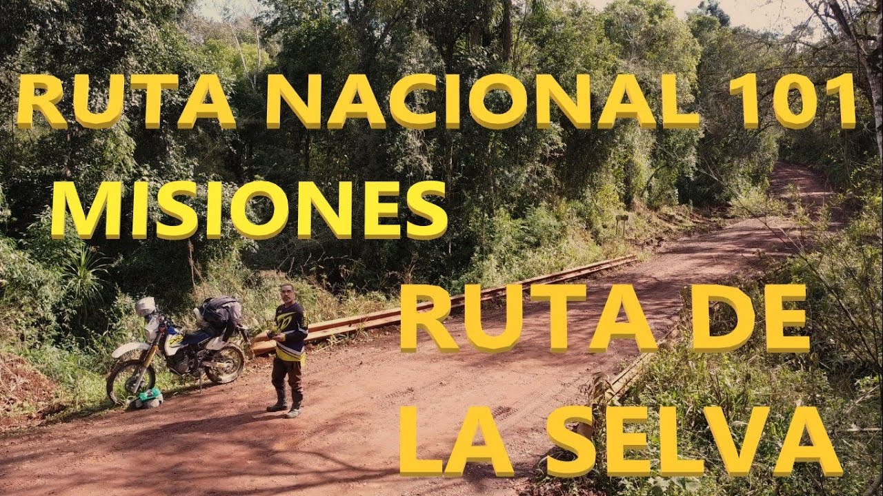 RUTA 101 RUTA DE LA SELVA MISIONES |CAP#10 NORTE ARGENTINO PARAGUAY BRASIL| SUZUKI DR 350 #misiones