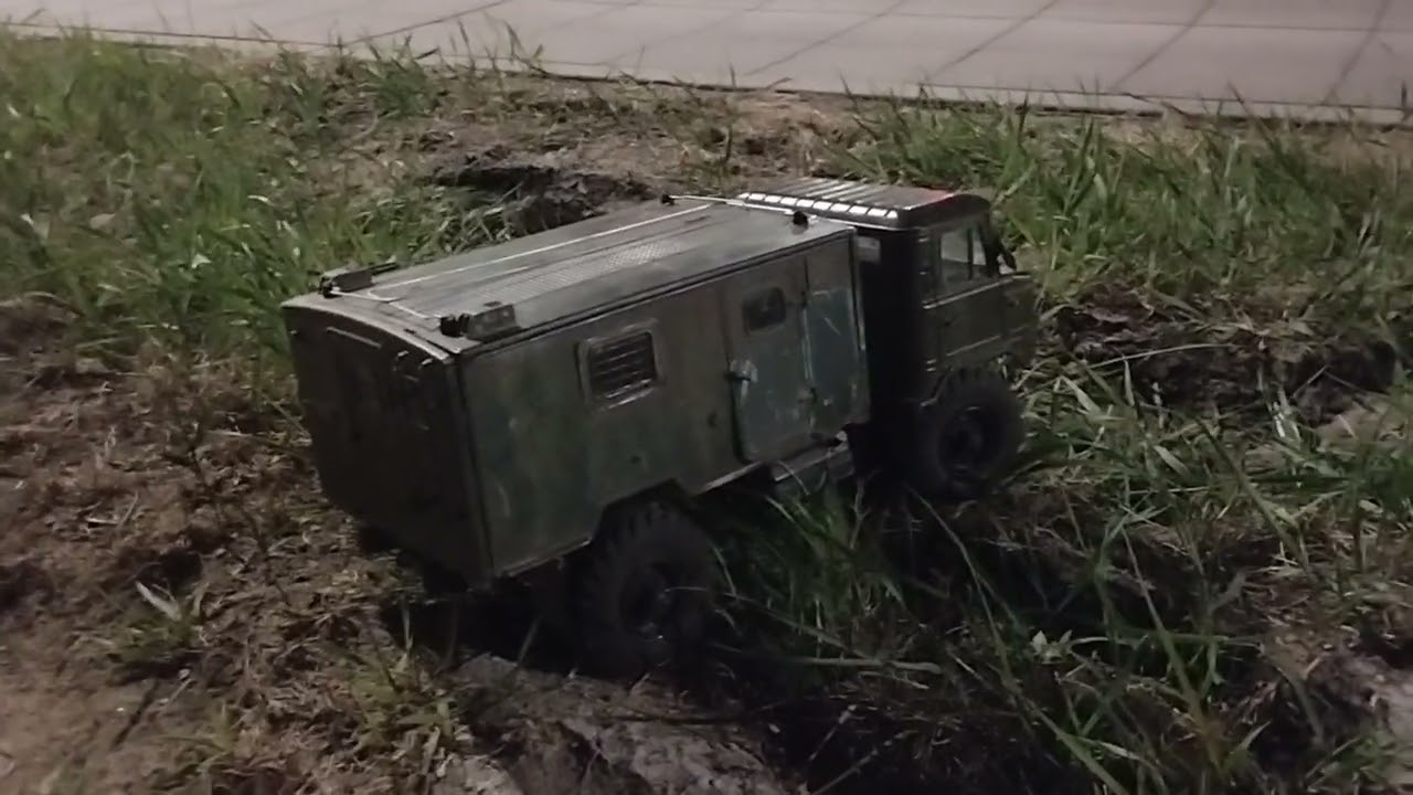 Cross RC газ 66 , ну как едет с амортизаторами , любой дорого посмотреть