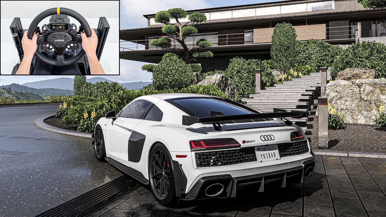 Audi R8 V10 GT RWD | Forza Horizon 6 | Steering Wheel Gameplay