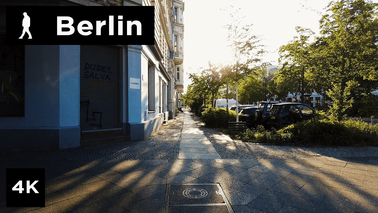 Berlin walk from Möckernstraße to Flughafen Tempelhof | Outside Walker | 4k