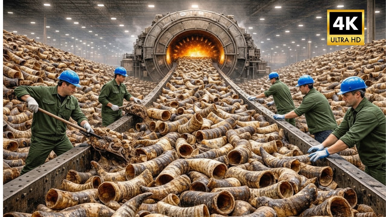 Inside the Highland Cattle Horn Recycling Factory | Turning Waste into Luxury Leather Products