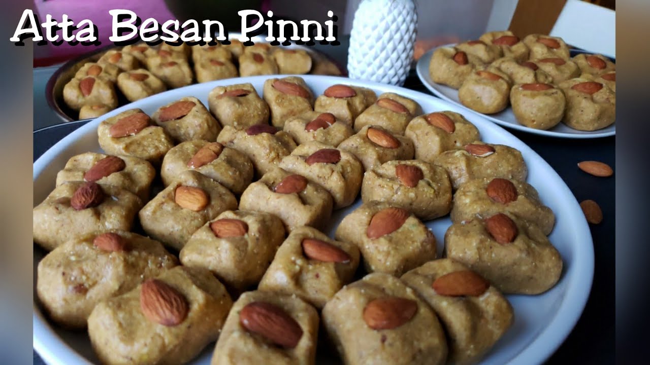 Winter Special Punjabi Pinni - Atta Besan Pinni - Atta & Dry Fruits Gond Ladoo - Laddu Recipe