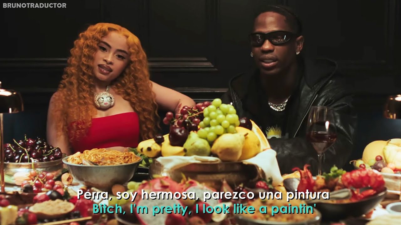 Ice Spice, Travis Scott - Oh Shhh... // Lyrics + Espa&ntilde;ol // Video Oficial