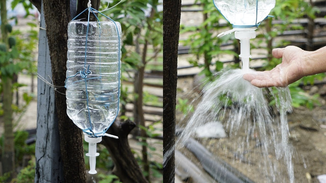 Automatic hand wash bottles with plastic bottles and syringes
