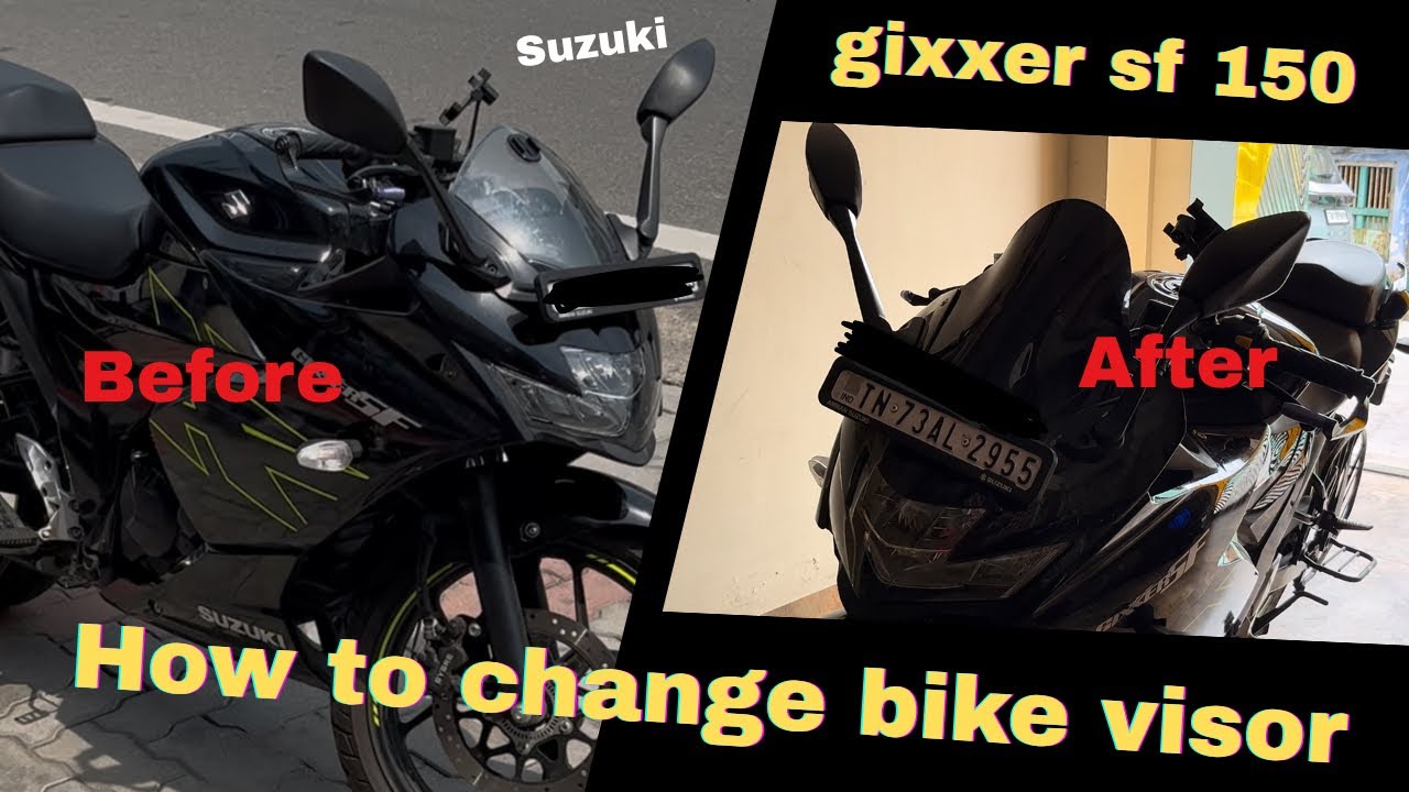 🏍️ How to Change Visor on Gixxer SF 150 at Home | Step-by-Step Guide | தமிழ் 🛠️