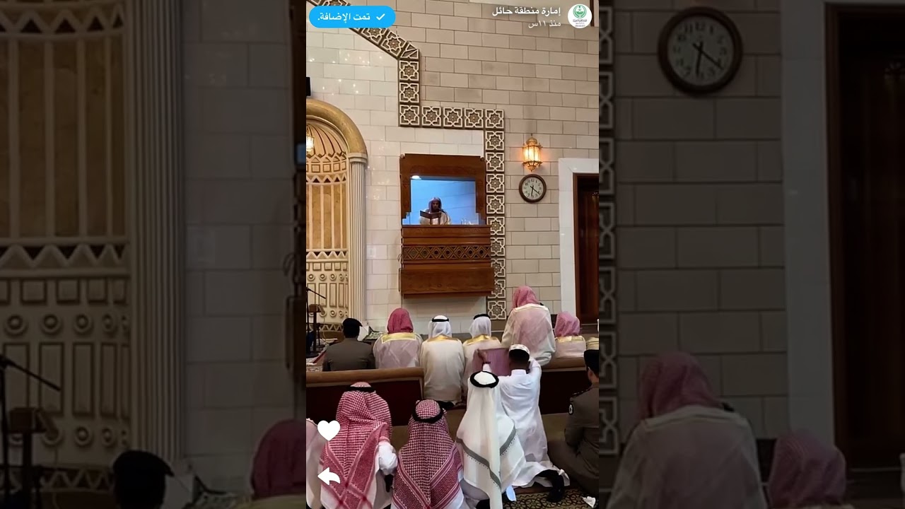 أمير حائل يصلي صلاة عيد الفطر بجامع الملك فهد ١٤٤٥هـ