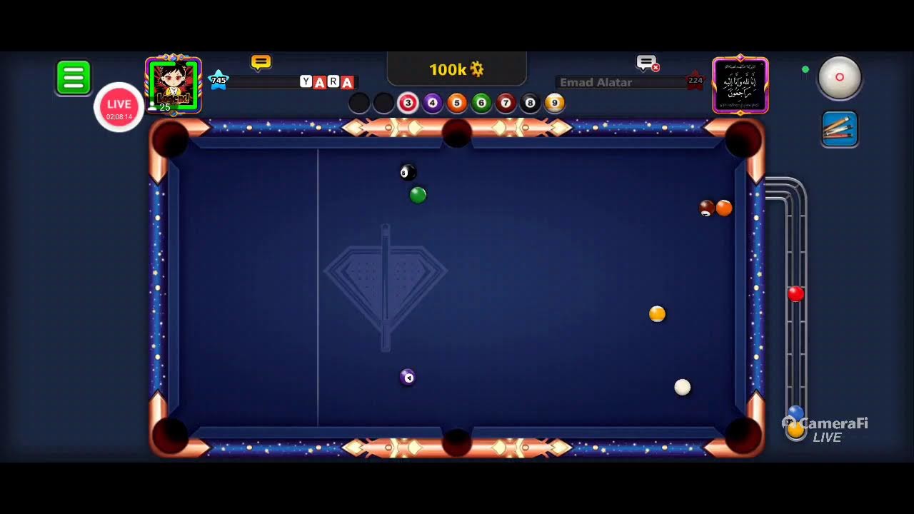 IRANILDO 8 BALL POOL JOGANDO NA 13.9 AO VIVO