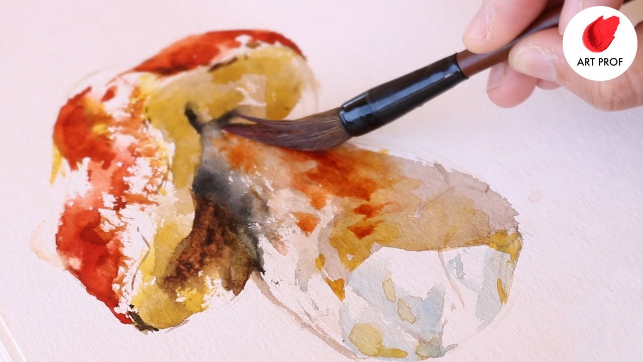 AMAZING Watercolor Technique: Painting Mushrooms
