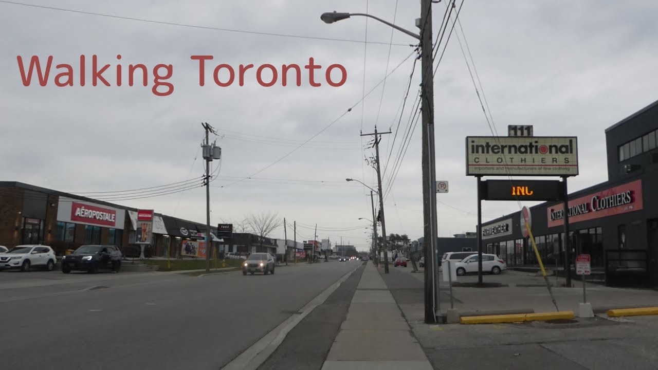 Walking Orfus Road in North York Toronto's Yorkdale District 11/23/2023