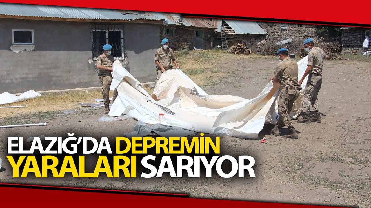 Depremin Vurduğu Köylerde Çadırlar Kurulmaya Başlandı
