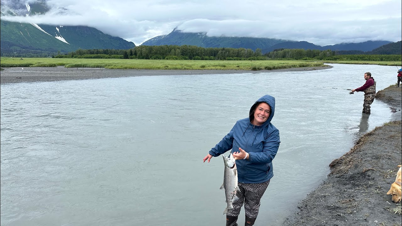 Snagging Salmon in Seward | My Parents come To Alaska to visit us.