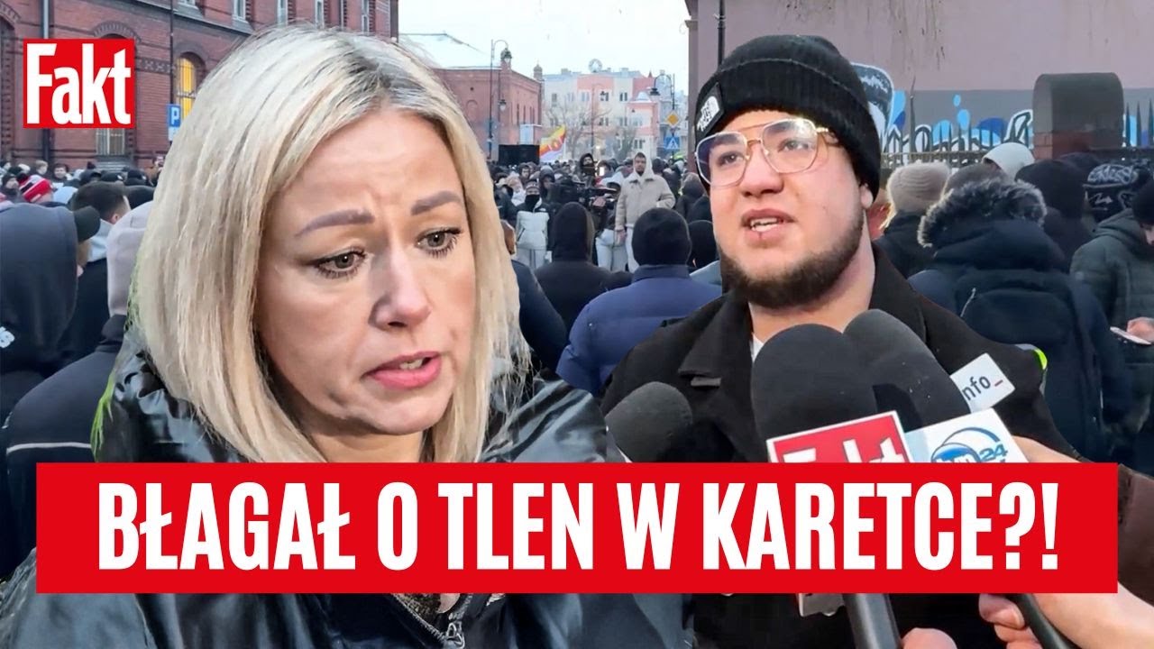 SKANDALICZNE sceny w karetce! Ludzie wyszli na ulice po śmierci 19-letniego Olka w Grudziądzu | FAKT