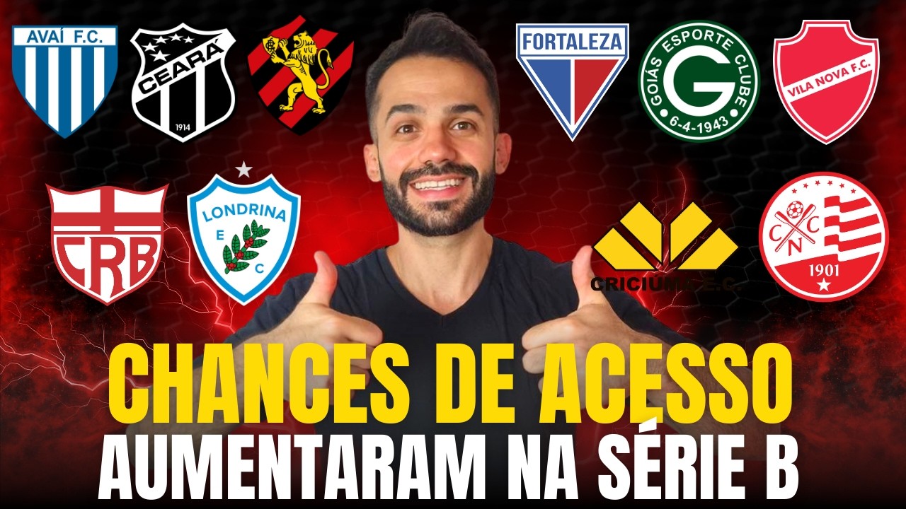 AUMENTARAM AS CHANCES DE ACESSO PRA ESSES TIMES NA SÉRIE B 2026!