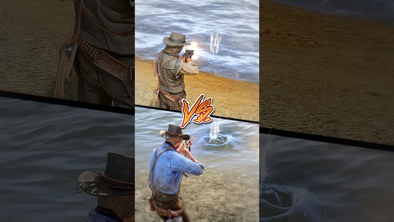 RDR1 VS RDR2 - Water Physics Comparison