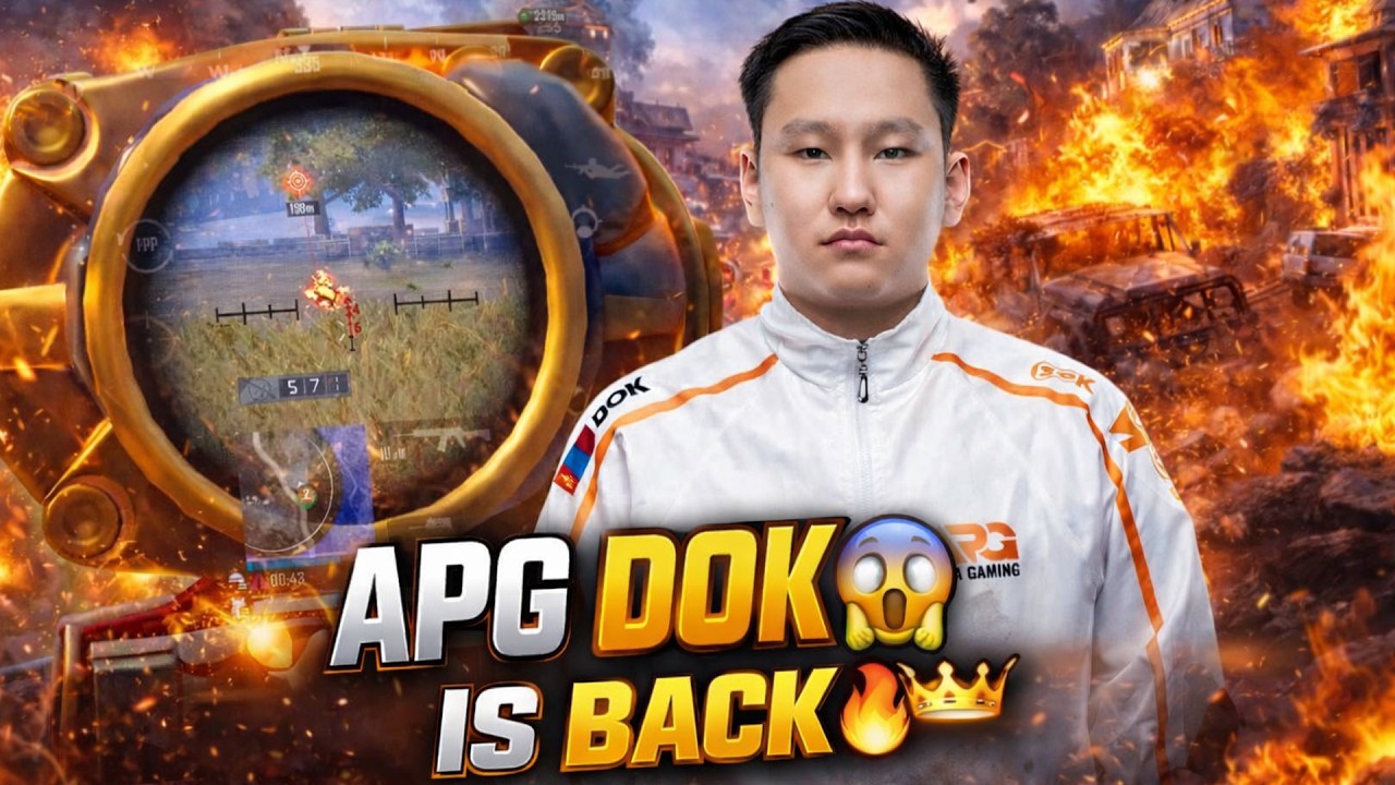 PUBG MOBILE MONGOLIA 🇲🇳 : HE IS BACK AFTER HIS REAL TRAINING 😱🔥 APG DOK PUBG Highlights