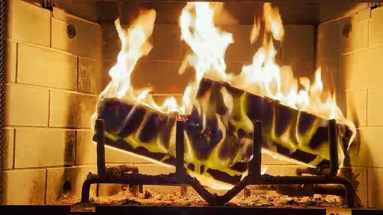 Cozy Crackling Fireplace 10 Hours -  Burning Fireplace & Crackling Fire Sounds