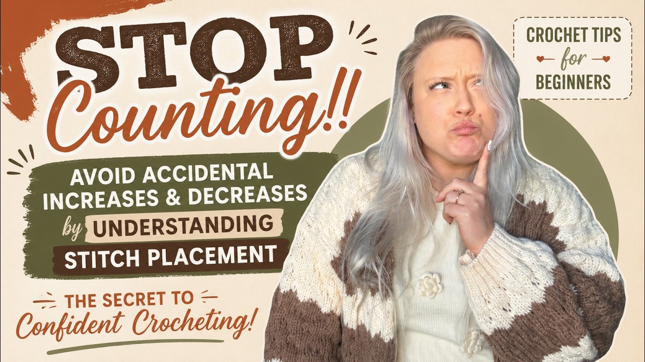 Hate Counting While Crocheting? How to Avoid Counting & Accidental Increases/Decreases