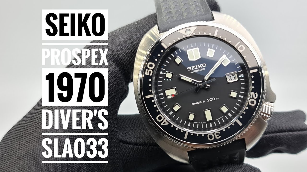 Seiko Prospex Automatic Diver's 200m 1970 Diver's Modern Re-Creation LE 2500 Pcs SBDX031 SLA033