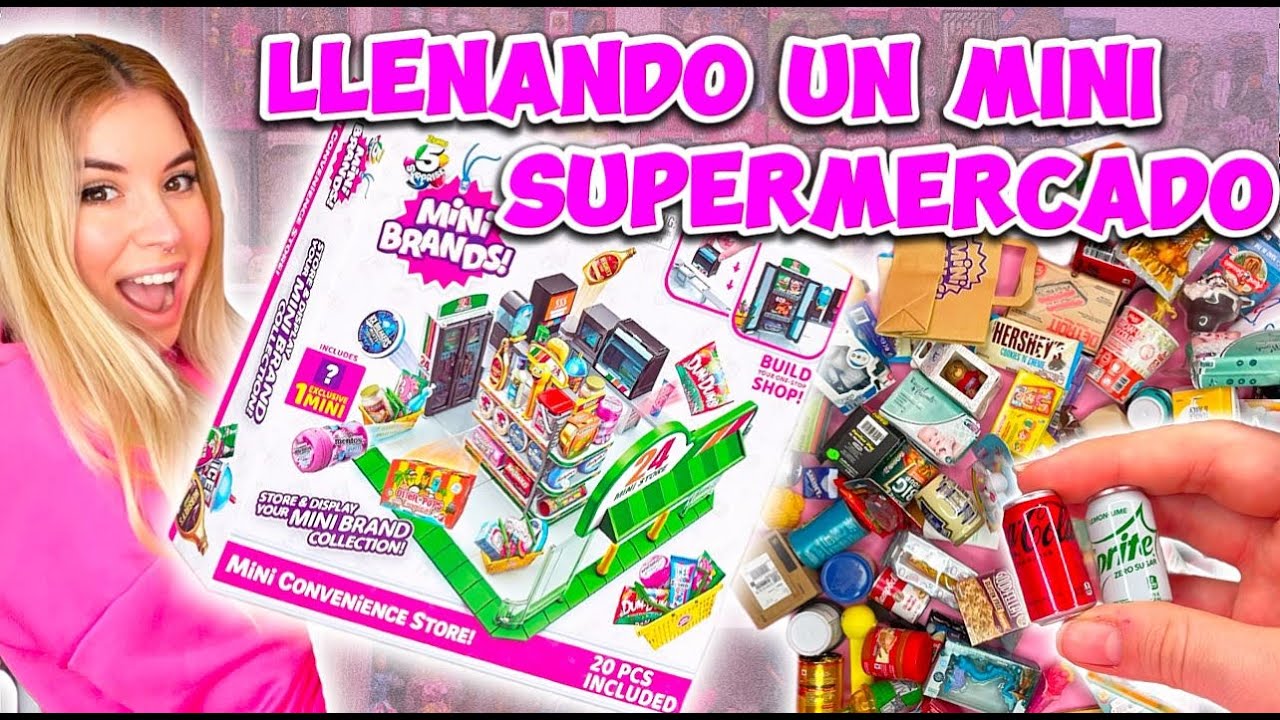 SUPERMERCADO MINI PARA TUS BARBIES! 💖 unboxing, coloco todas mis miniaturas