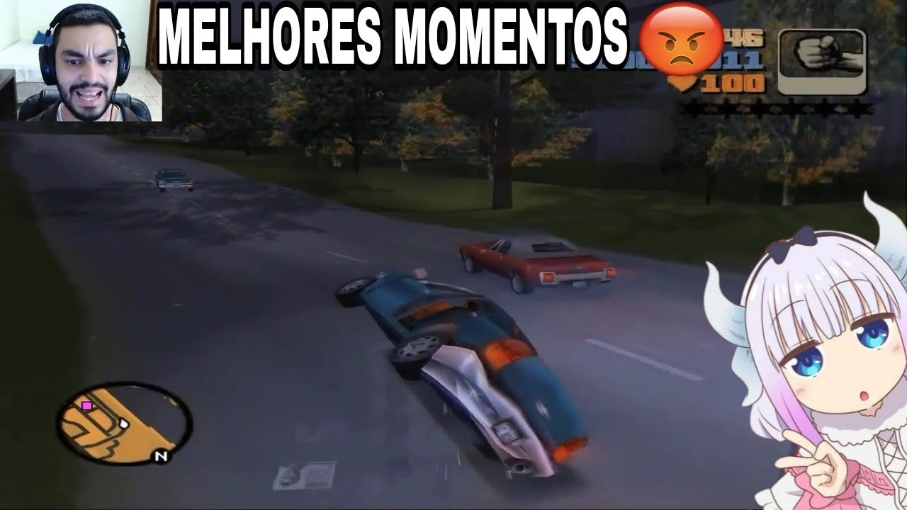 MELHORES MOMENTOS DO VIBRI GAMEPLAYS - GTA 3 OS CARA TÃO PEGANDO O VIBRI NO CARRO KK (RAGE)