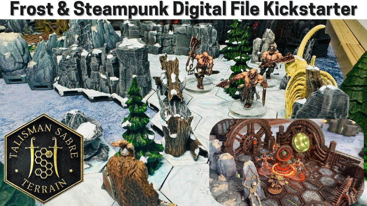 Talisman Sabre Terrain - Frost & Steampunk Digital File Kickstarter Preview Trailer