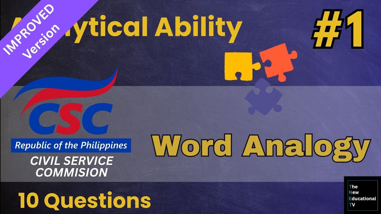 Civil Service Exam Reviewer 2026 | Word Analogy #1