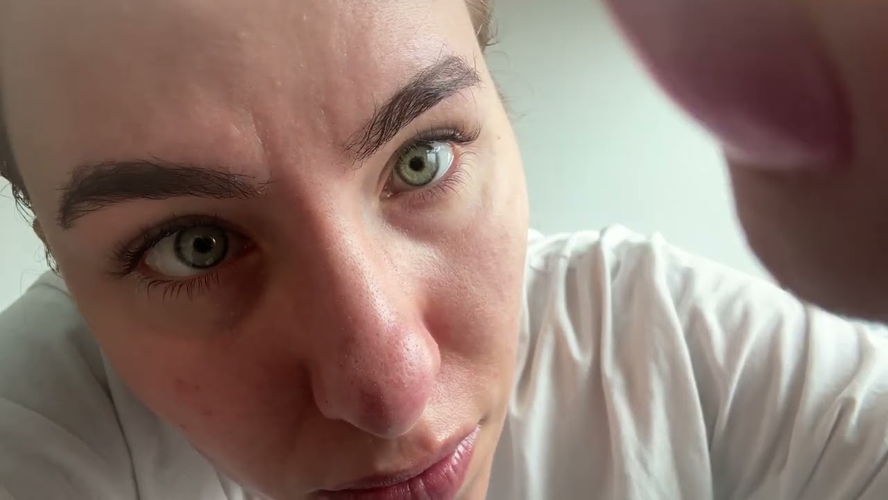 ASMR Doing Your Lashes, Giving You a Lash Lift No Talking ( actual camera touching)