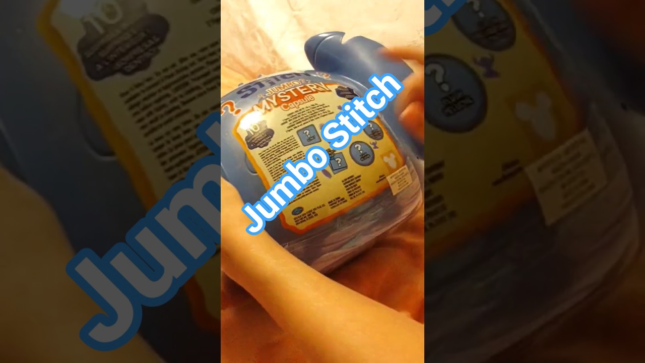 ASMR Jumbo Stitch mystery capsule #relaxing #satisfying #unboxing #toyunboxing #asmr