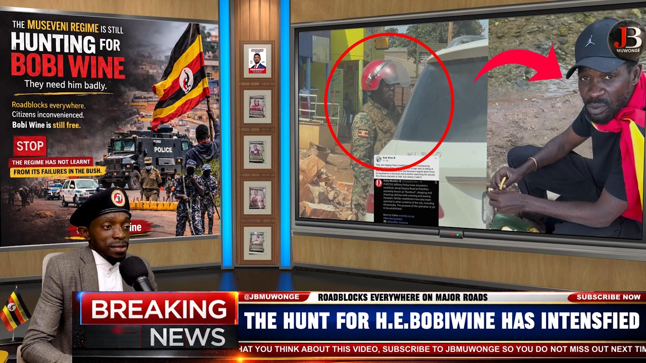 The Hunt for H.E. Bobi Wine Intensifies: Museveni Deploys Military Roadblocks.