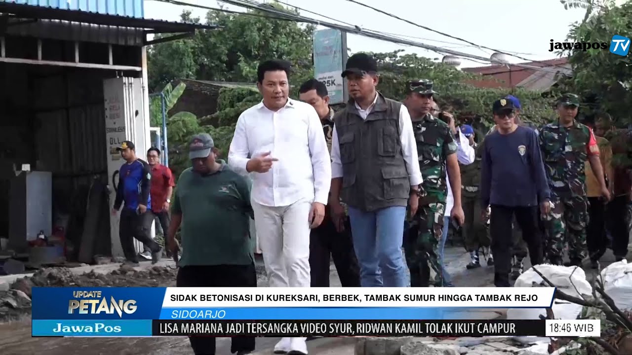Bupati Sidoarjo Subandi, Sidak Betonisasi di Sejumlah Wilayah