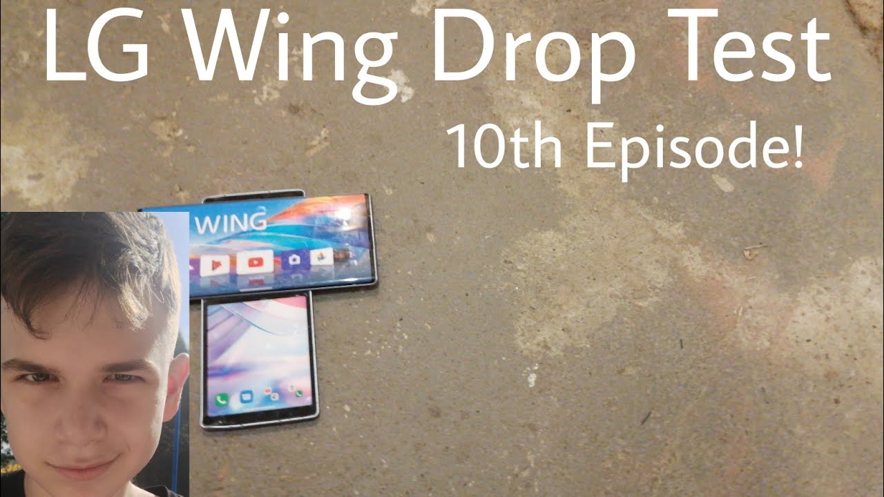 LG Wing Drop Test - Drop Testing A Weird Phone For 10th Episode