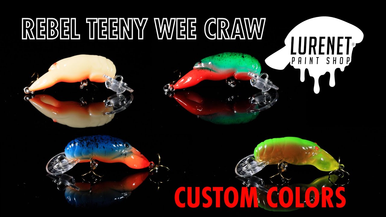 Rebel Teeny Wee Craw Custom Colors - Lurenet Paint Shop (Custom Painted Lures)