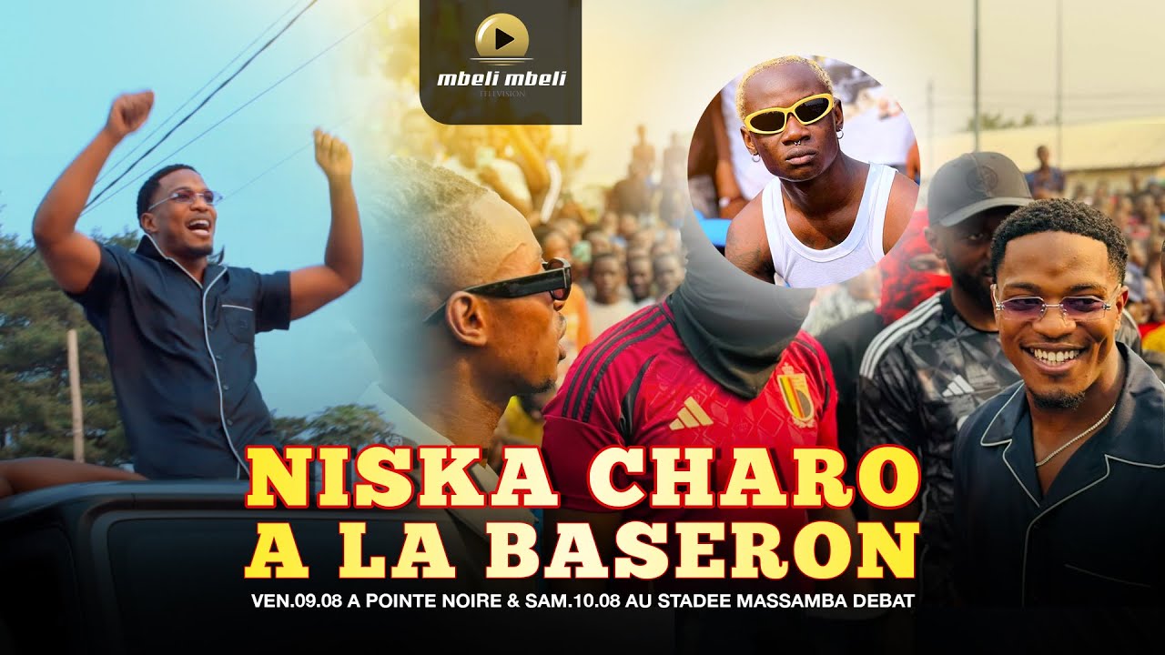 NISKA CHARO TOUT FEU🔥TOUT FLAMME A LA BASERON SUIVI DU CARNAVAL INEDIT A BRAZZAVILLE 🇨🇬 DOUBLE STADE